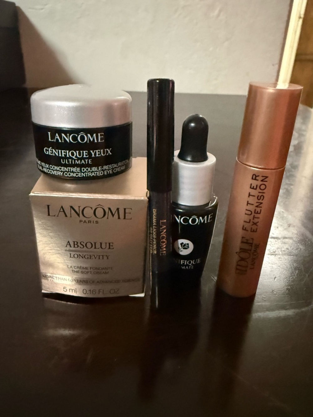 Lancôme Mascara & Eye Care Set in Black and Rose Gold minis
